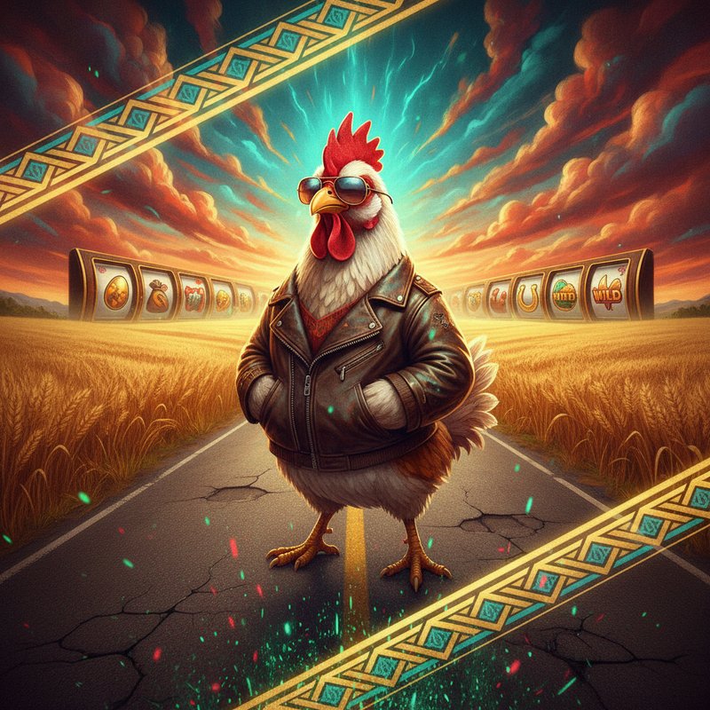 Chicken Road 2 schermata di gioco con gallina sulla strada